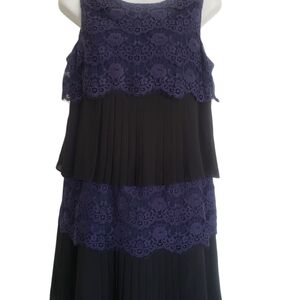 Jessica Simpson Black and Midnight Blue Party Dress